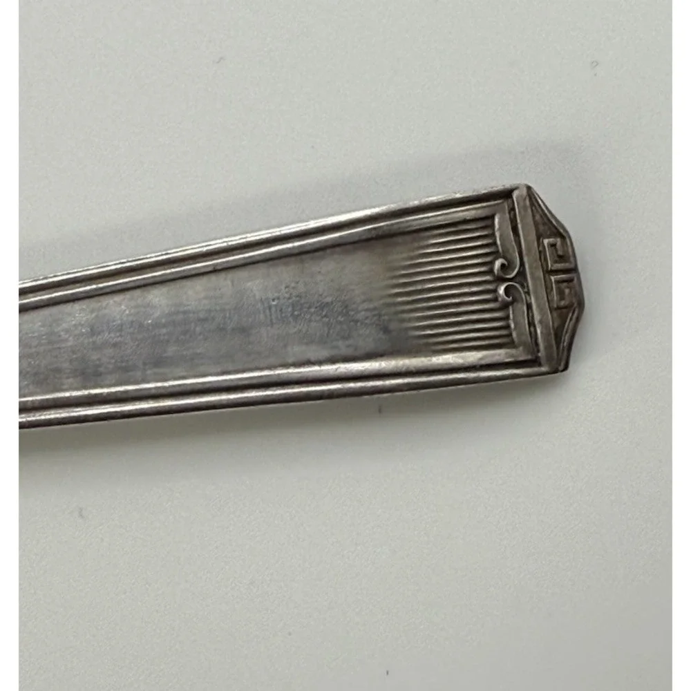 Antique Holmes & Edwards CENTURY 1923 Silverplate Cold Meat Serving Fork Pierced